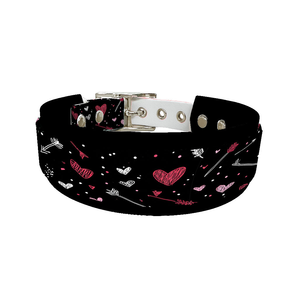 Colliers doubles pour chien – Collection Saint-Valentin (25 mm / 38 mm)