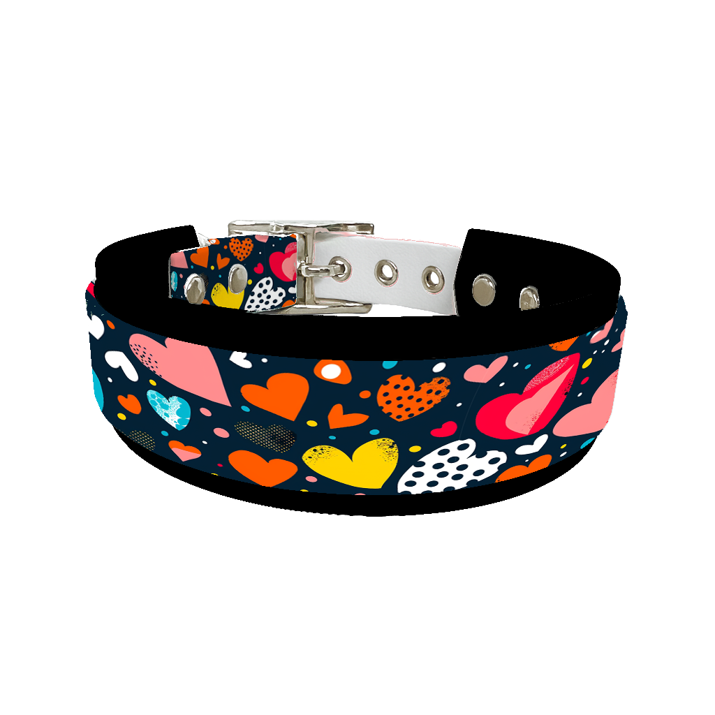 Colliers doubles pour chien – Collection Saint-Valentin (25 mm / 38 mm)