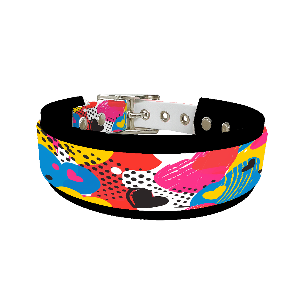 Colliers doubles pour chien – Collection Saint-Valentin (25 mm / 38 mm)