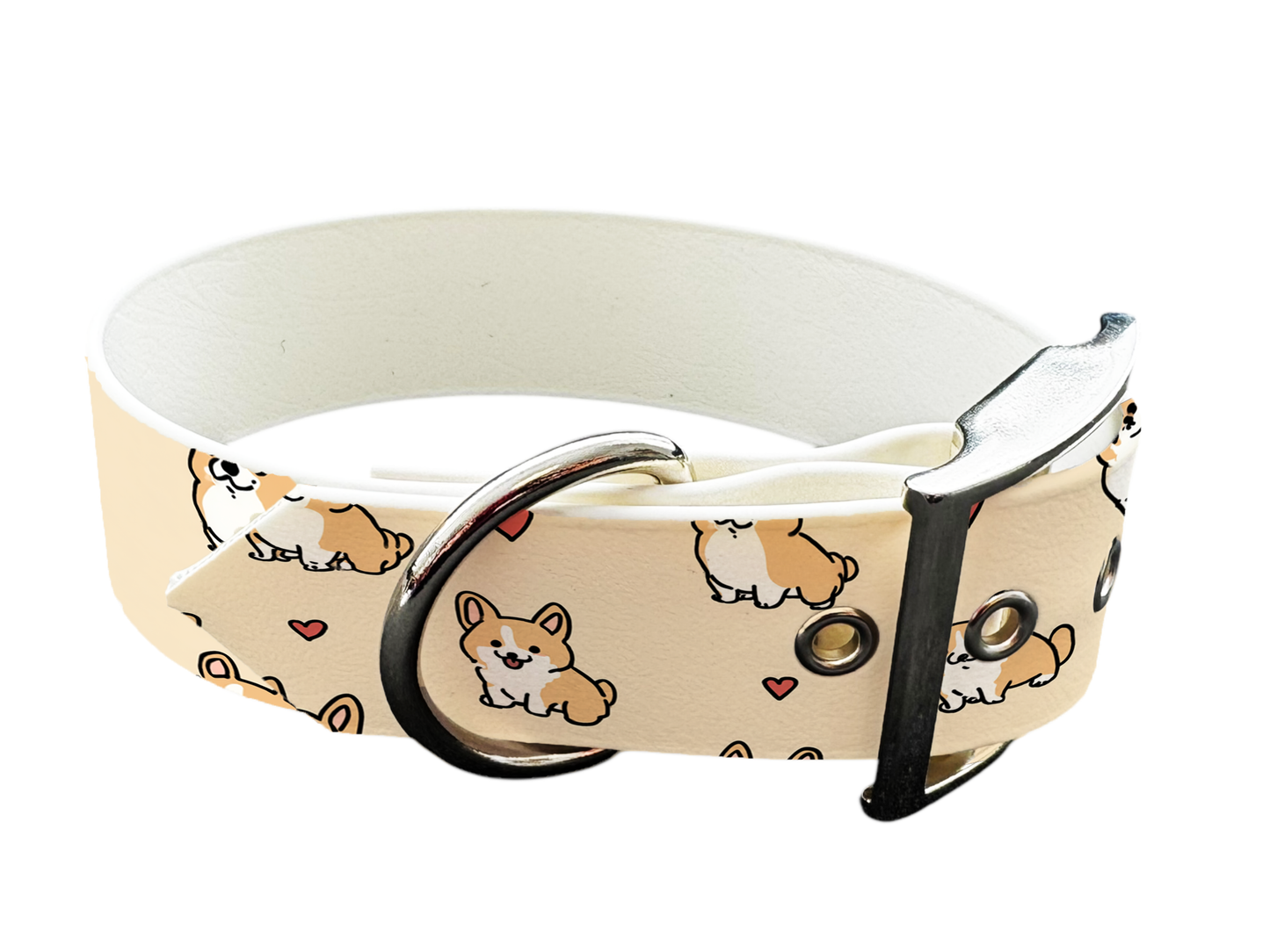 Collier pour chien en BioThane® imprimé – Collection Saint Valentin– 25mm