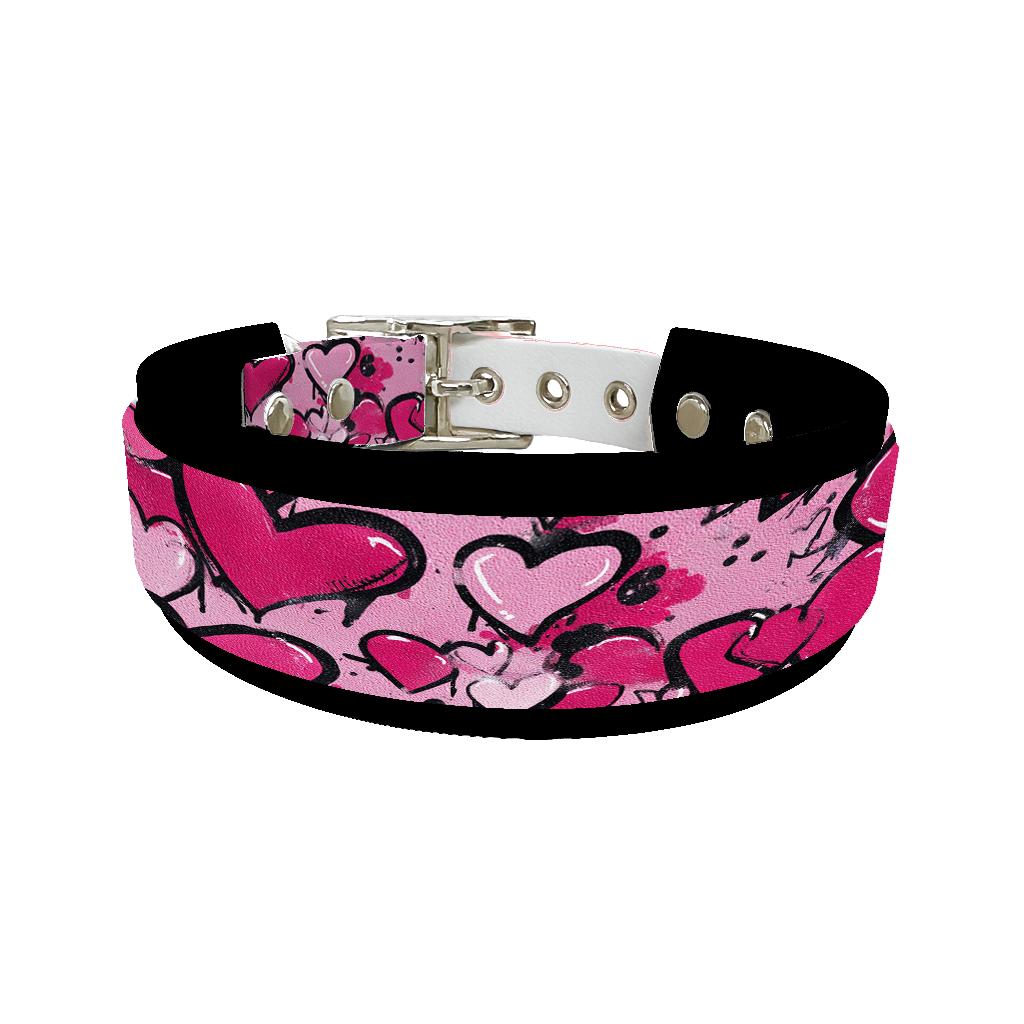 Colliers doubles pour chien – Collection Saint-Valentin (25 mm / 38 mm)