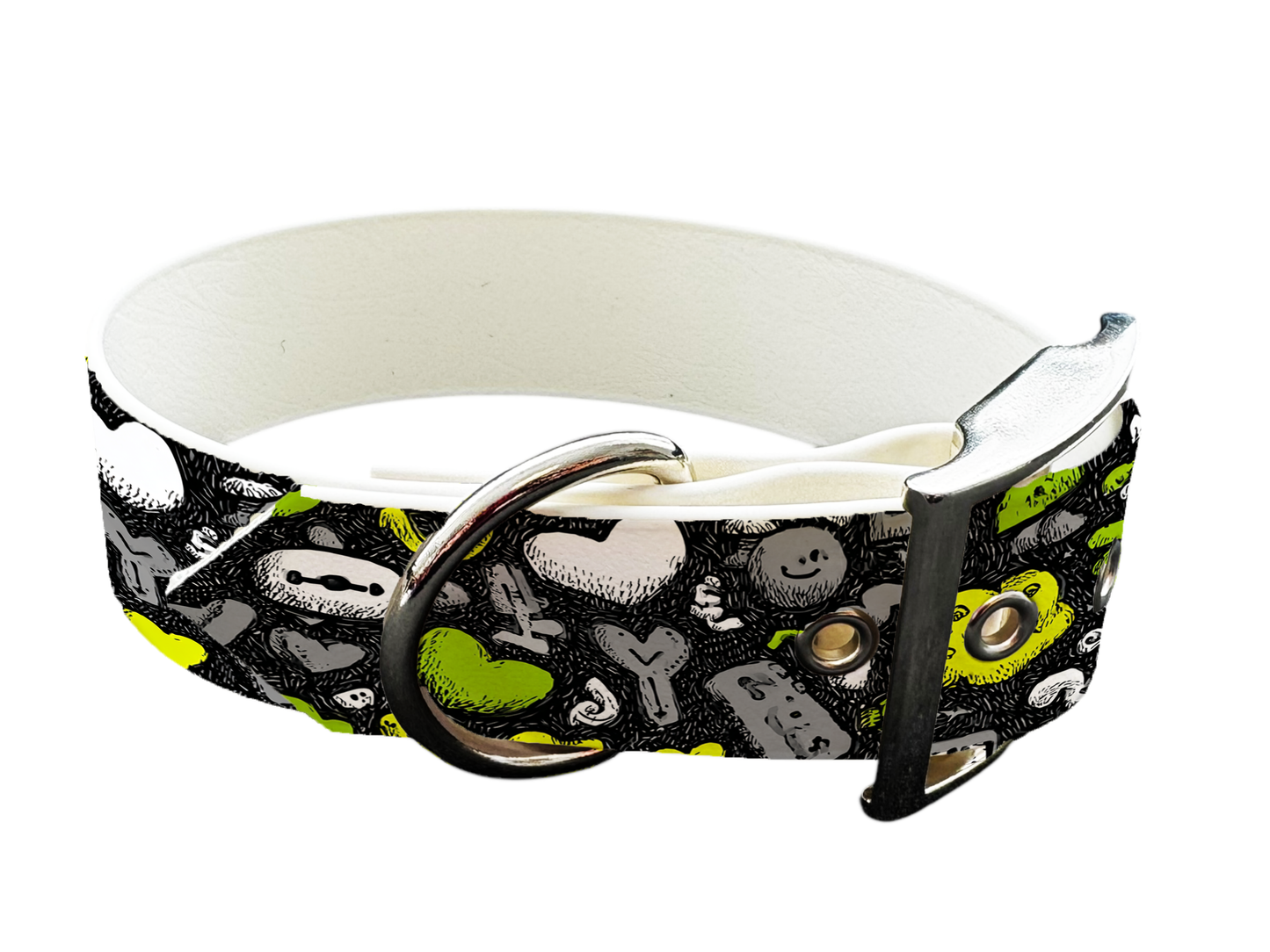 Collier pour chien en BioThane® imprimé – Collection Saint Valentin– 25mm