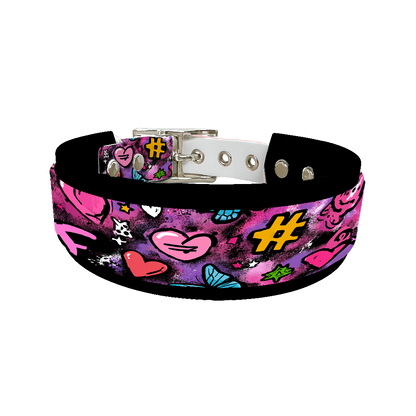 Colliers doubles pour chien – Collection Saint-Valentin (25 mm / 38 mm)