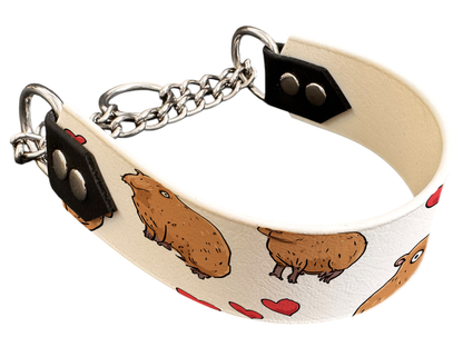 Martingale pour chien en BioThane® imprimé – Collection Saint Valentin – 38mm