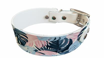 Collier bicolore large pour chien en BioThane® imprimé – Collection Saint valentin– 38/25 mm