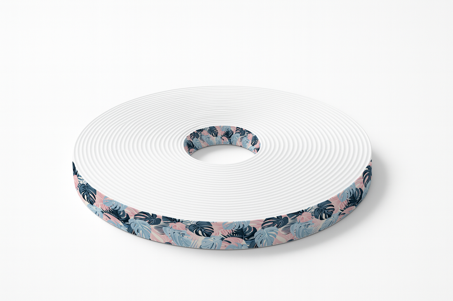 BioThane imprimé – Motif Feuillage tropical pastel