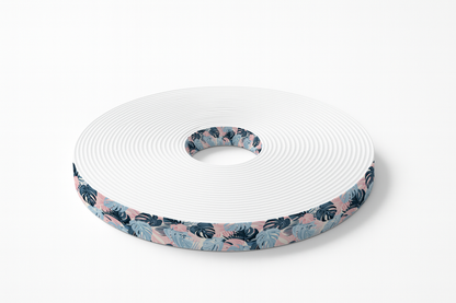 BioThane imprimé – Motif Feuillage tropical pastel