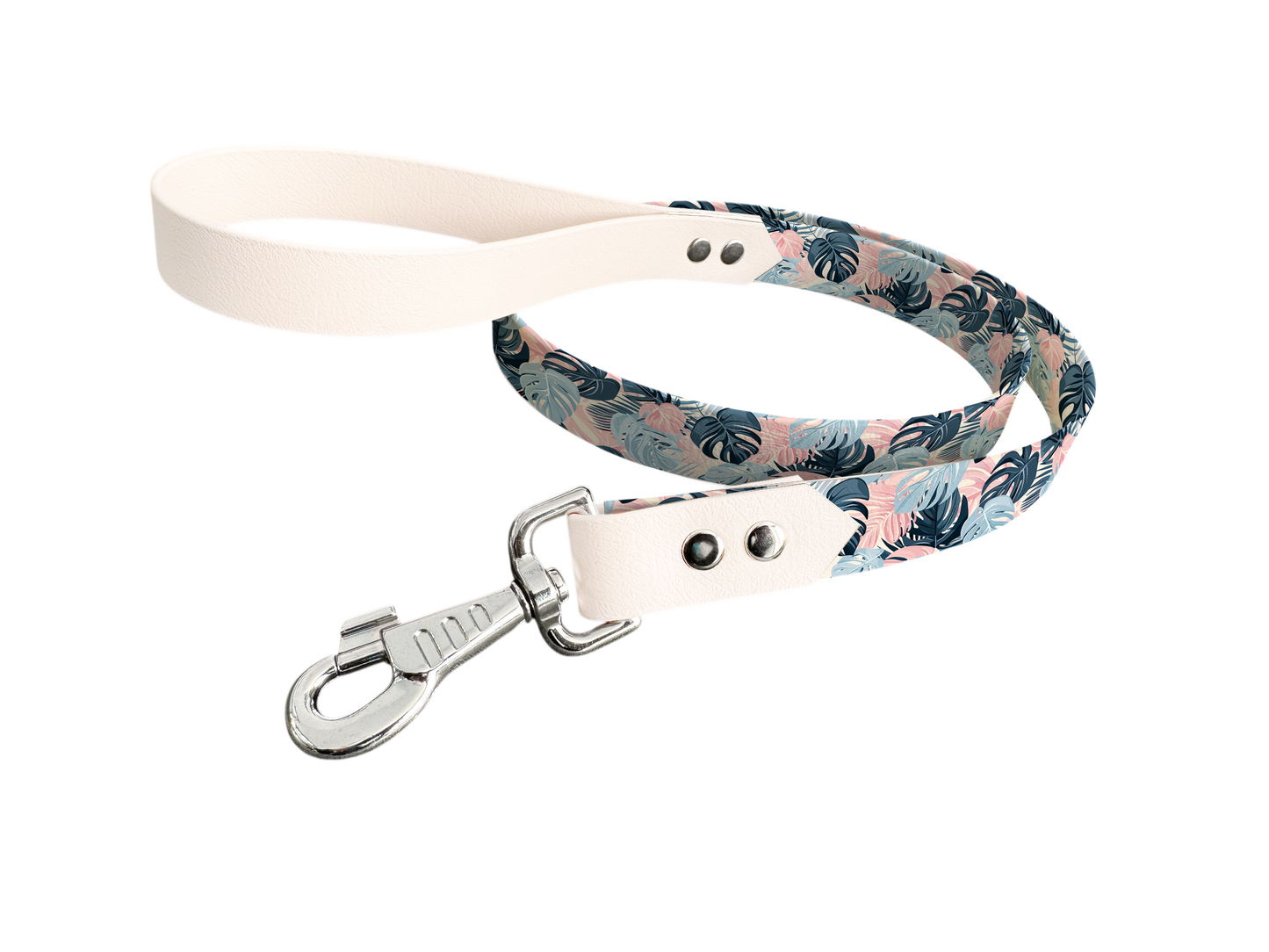 Laisse en BioThane® avec longe imprimée – Collection Fleur - Coloris au choix