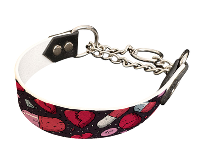 Martingales pour chien – Saint Valentin (25 mm)