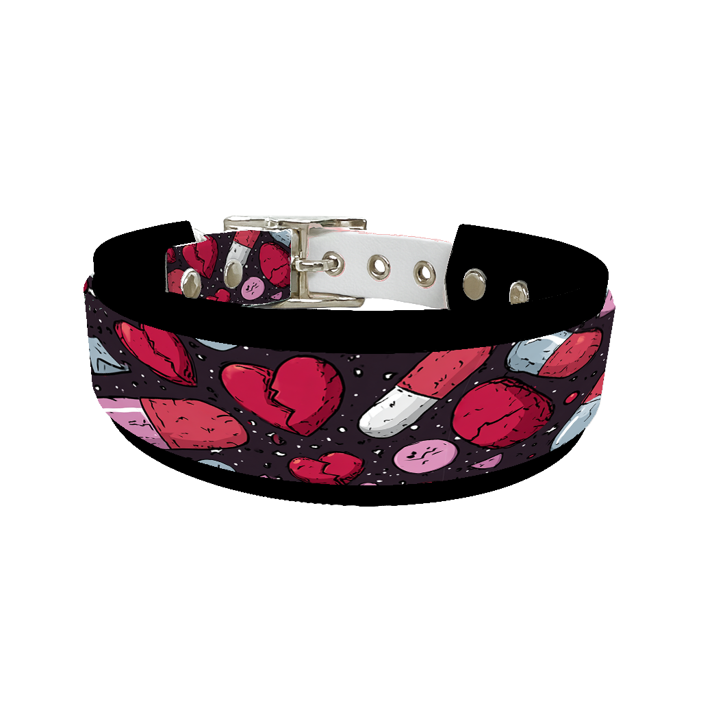 Colliers doubles pour chien – Collection Saint-Valentin (25 mm / 38 mm)