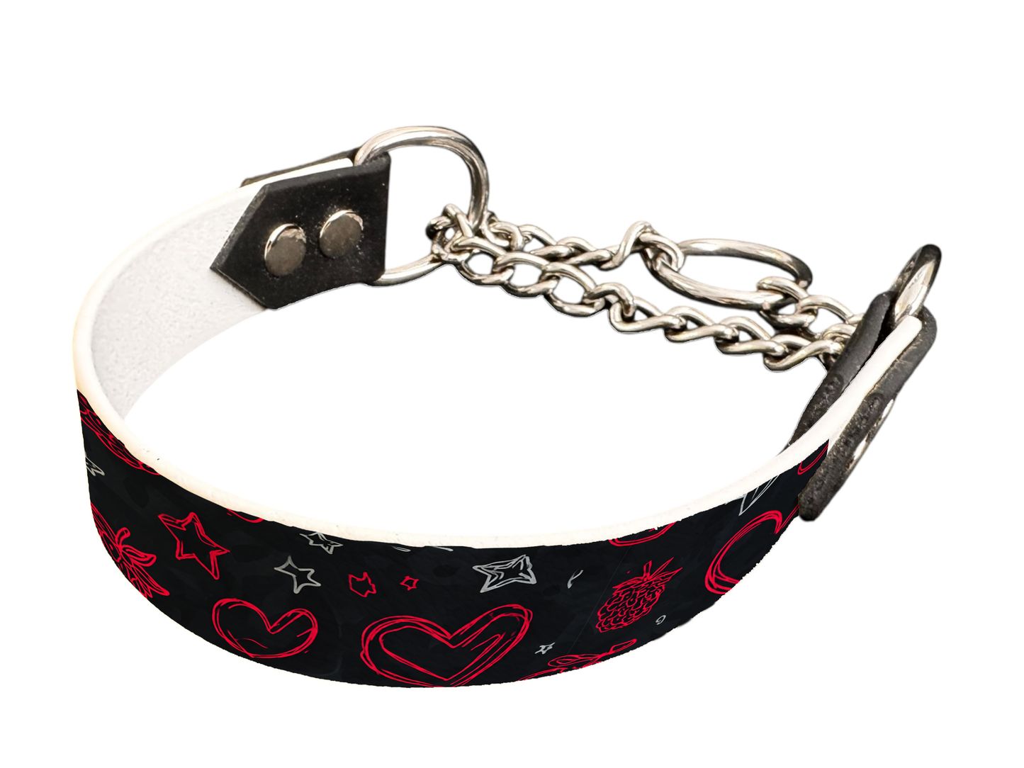 Martingales pour chien – Saint Valentin (25 mm)