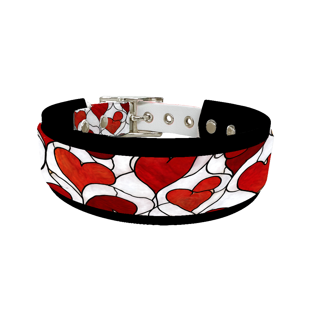 Colliers doubles pour chien – Collection Saint-Valentin (25 mm / 38 mm)