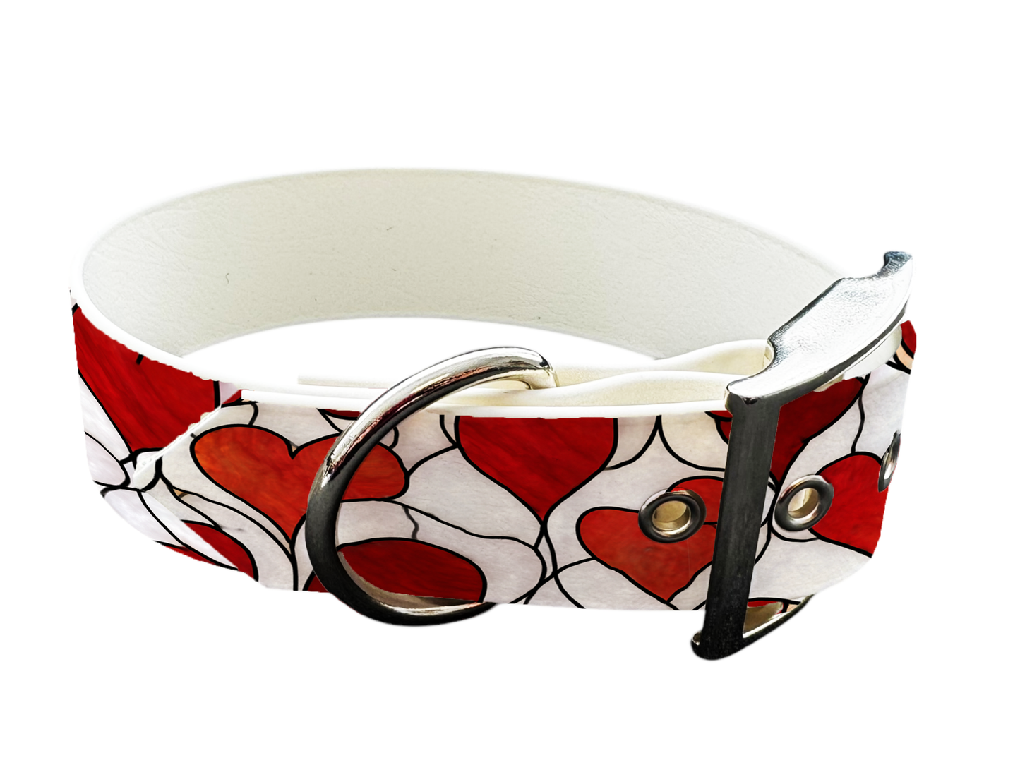 Collier pour chien en BioThane® imprimé – Collection Saint Valentin– 25mm