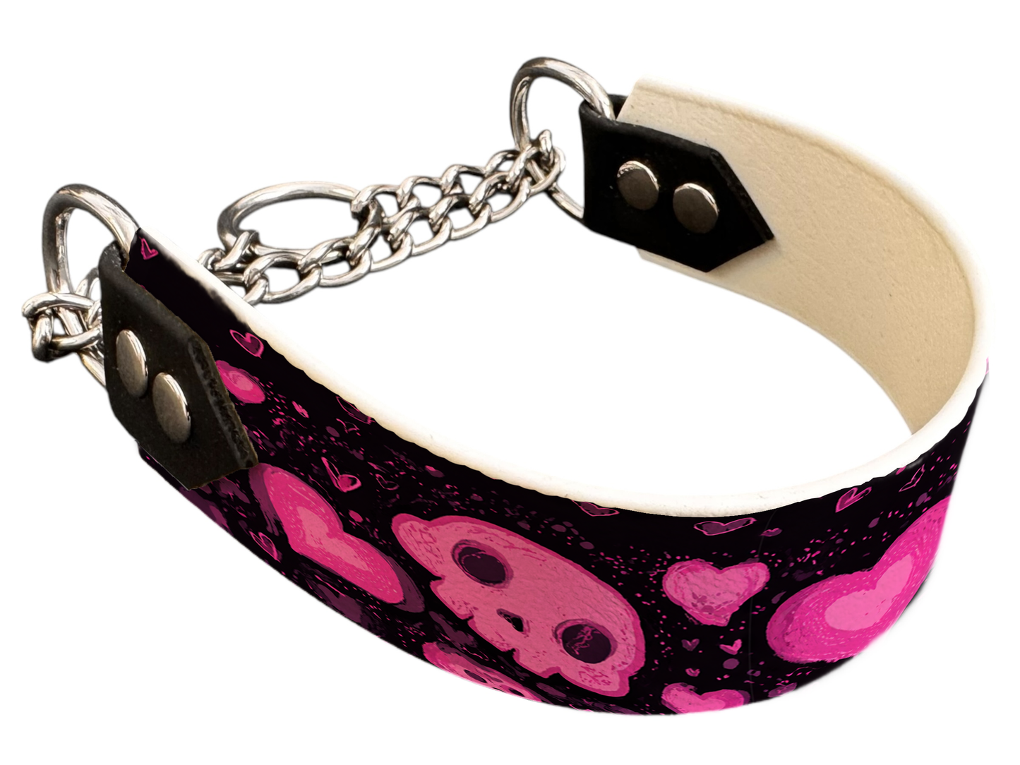 Martingale pour chien en BioThane® imprimé – Collection Saint Valentin – 38mm