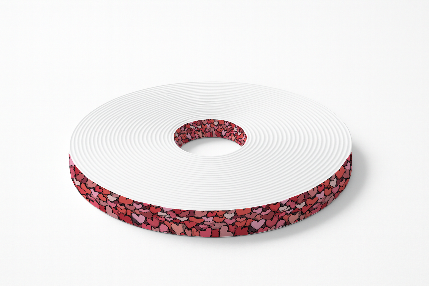 BioThane imprimé – Pluie de cœurs