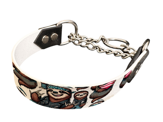 Martingale pour chien en BioThane® imprimé – Collection animaux pop/kawaii – 25mm