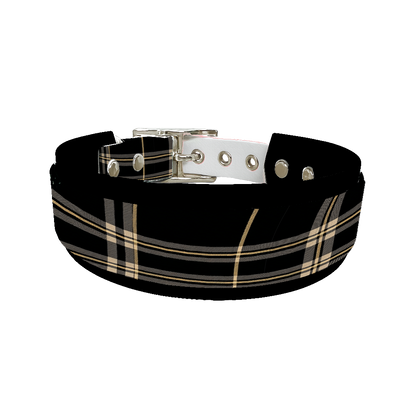 Collier double large pour chien en BioThane® imprimé – Collection tartan– 38/25 mm