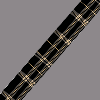 BioThane imprimé Tartan noir & beige