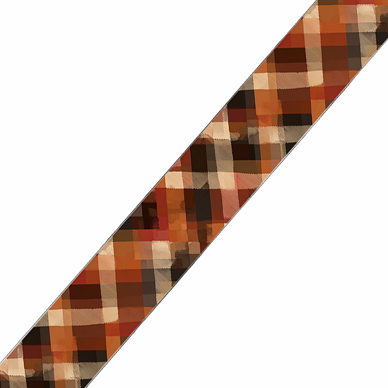 BioThane imprimé Tartan automnal – tons chauds