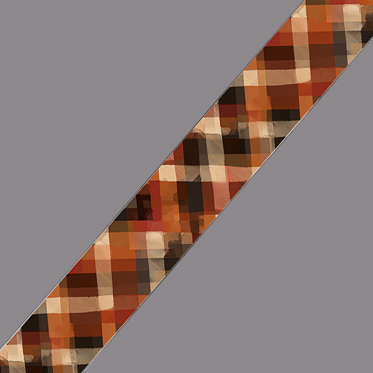 BioThane imprimé Tartan automnal – tons chauds