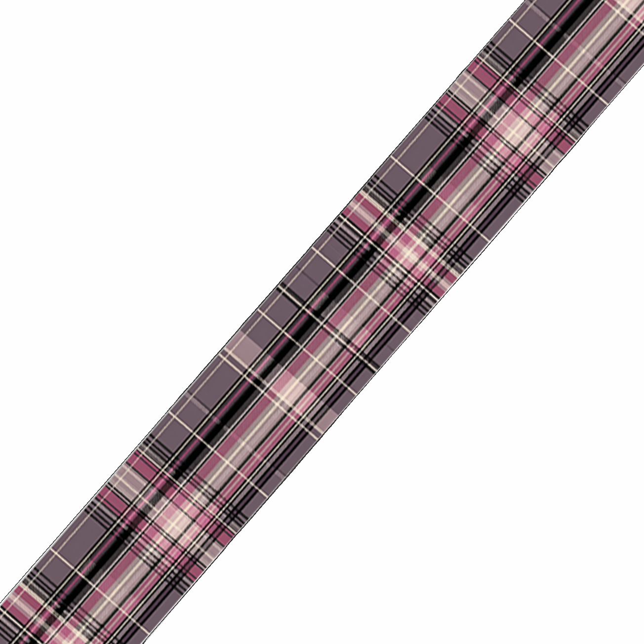 BioThane imprimé Tartan rose poudré & gris