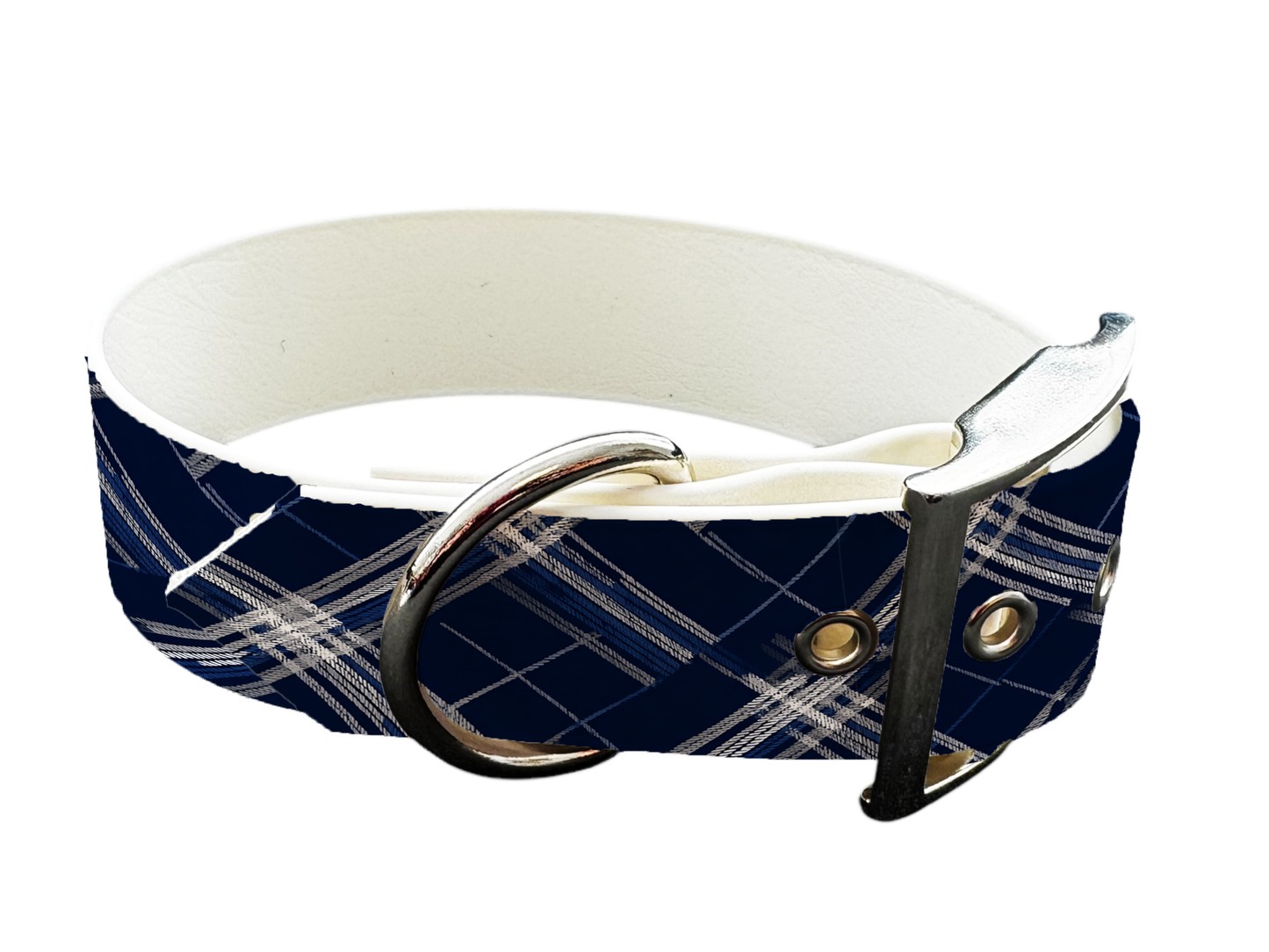 Collier large pour chien en BioThane® imprimé – Collection tartan – 25mm