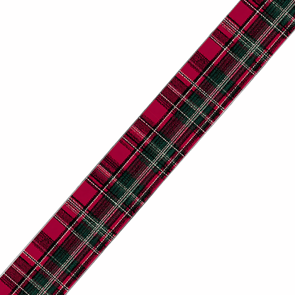 BioThane imprimé Tartan rouge & vert