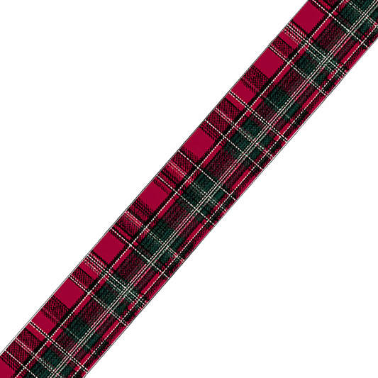 BioThane imprimé Tartan rouge & vert
