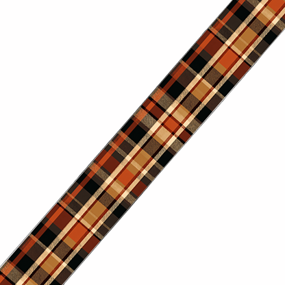 BioThane imprimé Tartan brun & caramel