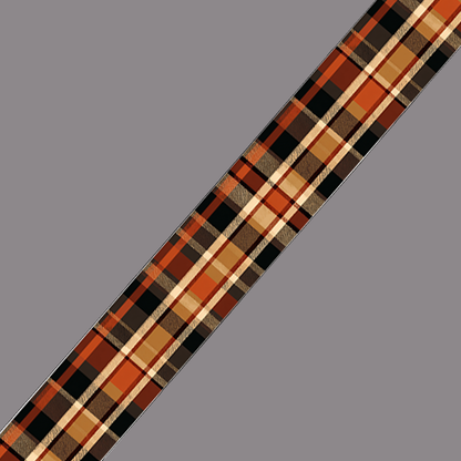 BioThane imprimé Tartan brun & caramel