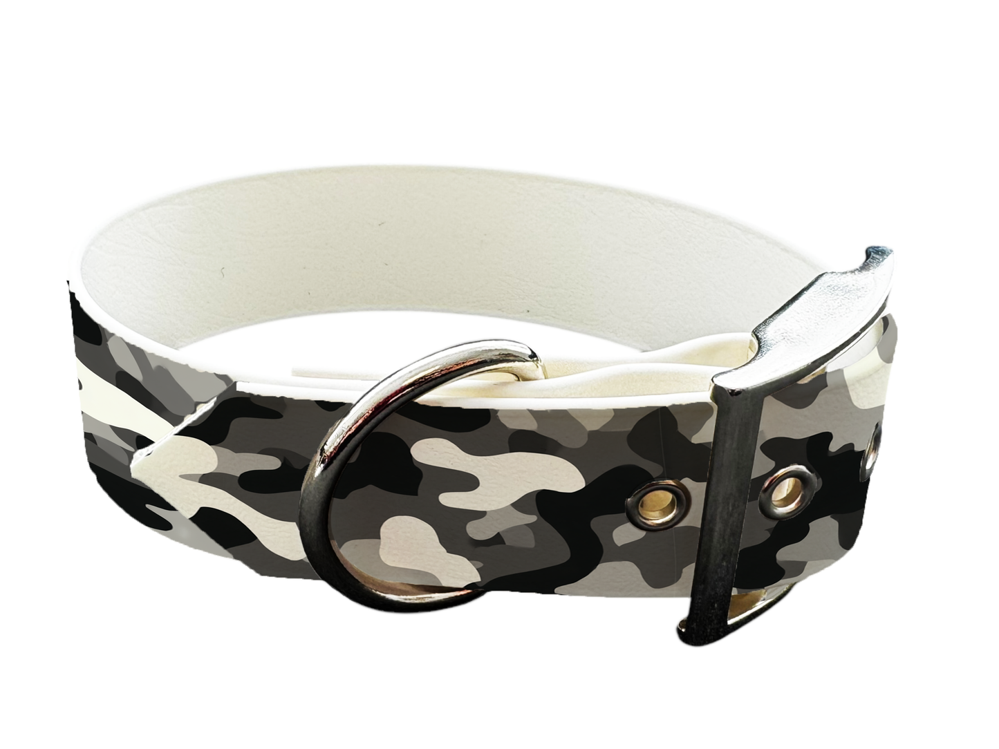 Collier  large pour chien en BioThane® imprimé – Collection camouflage– 25 mm