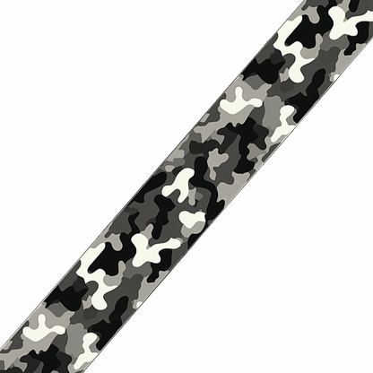 BioThane imprimé Camouflage urbain noir & gris