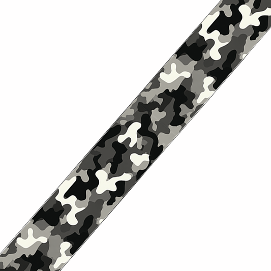 BioThane imprimé Camouflage urbain noir & gris