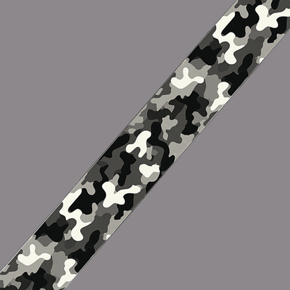 BioThane imprimé Camouflage urbain noir & gris