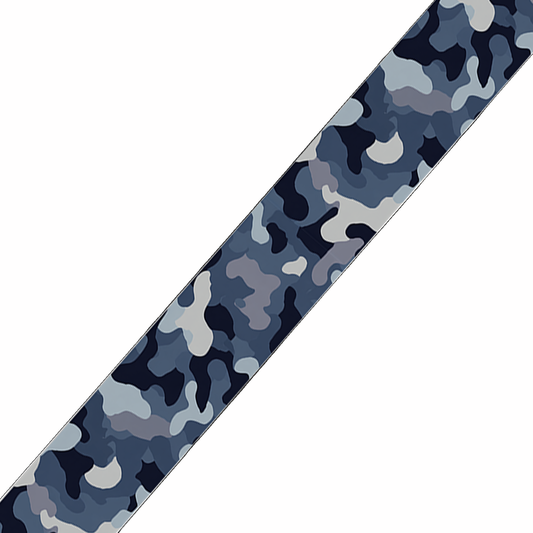 BioThane imprimé Camouflage bleu & gris