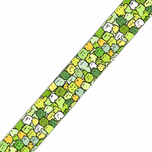 BioThane imprimé Petits monstres verts cartoon