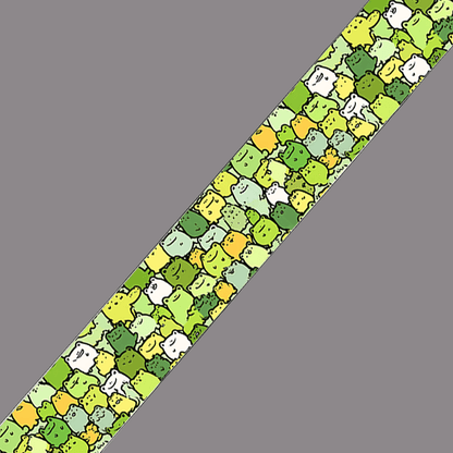 BioThane imprimé Petits monstres verts cartoon