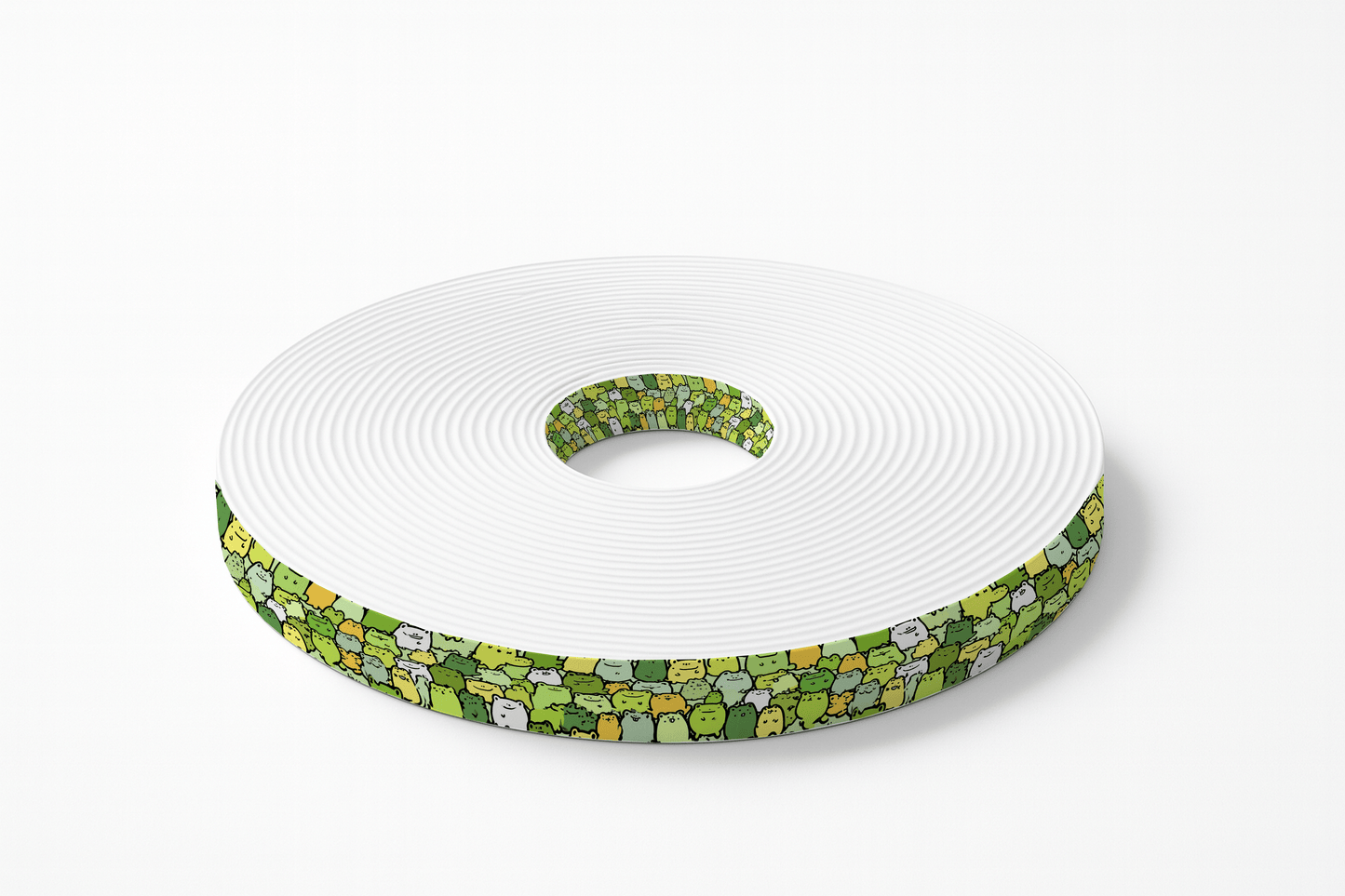 BioThane imprimé Petits monstres verts cartoon