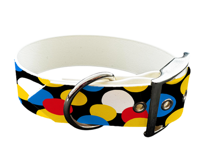 Collier large pour chien en BioThane® imprimé – Collection pop art– 25mm