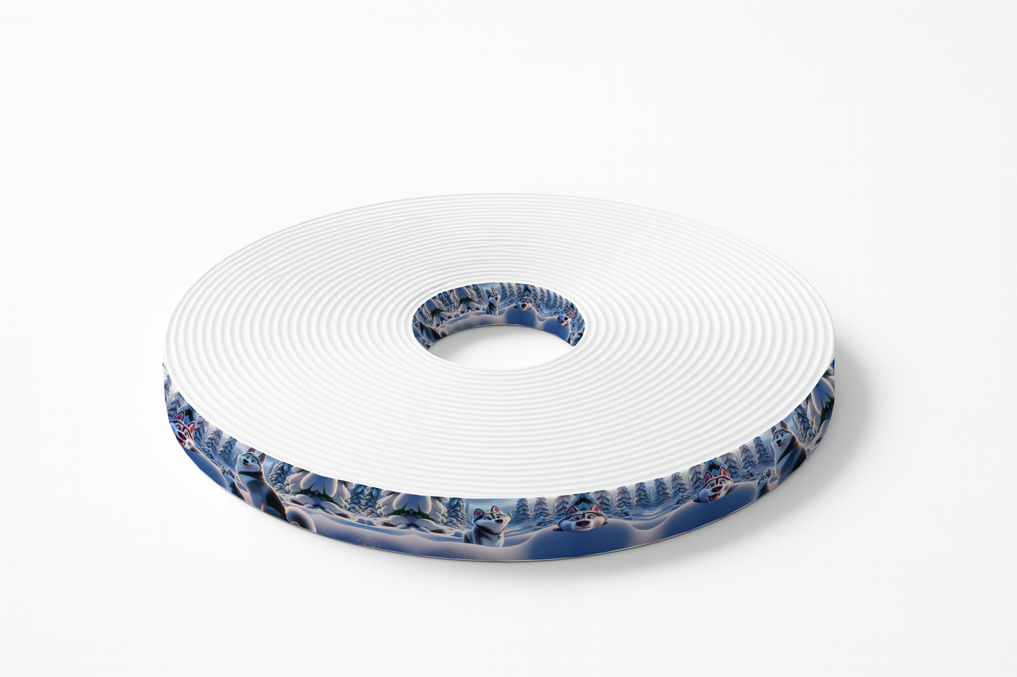 BioThane imprimé - Husky dans la neige