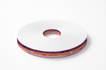 BioThane imprimé – Dégradé solaire rose, violet & orange