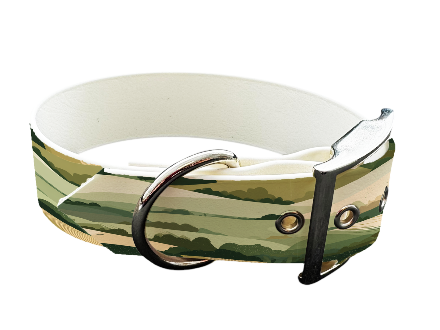 Collier pour chien en BioThane® imprimé – Collection paysage– 25mm