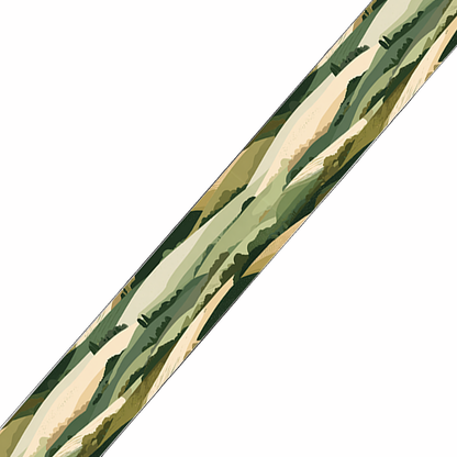 BioThane imprimé – Camouflage forêt vert & sable