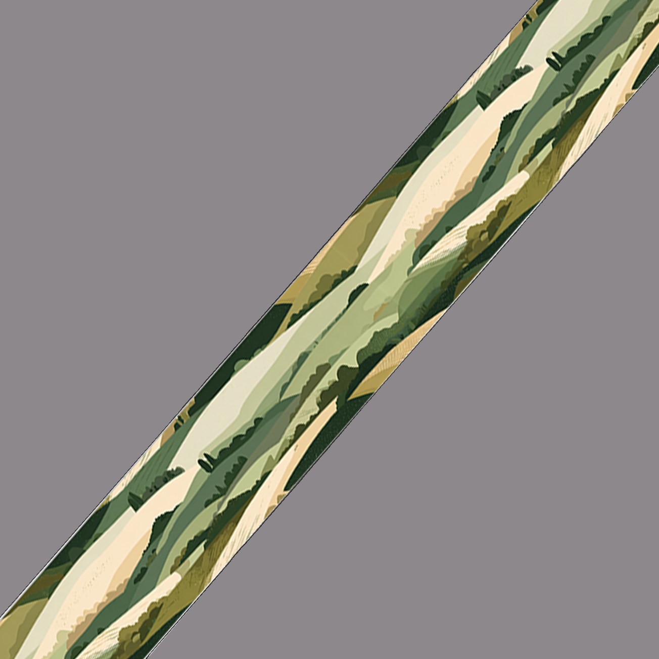 BioThane imprimé – Camouflage forêt vert & sable