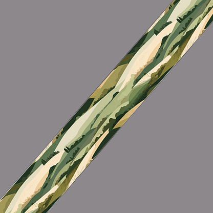 BioThane imprimé – Camouflage forêt vert & sable