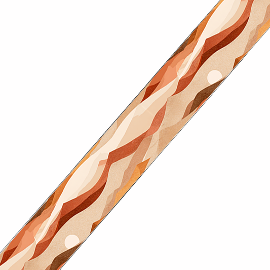 BioThane imprimé – Paysage désert sable & terracotta