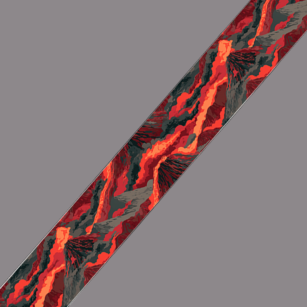 BioThane imprimé – Coulées de lave & roches volcaniques