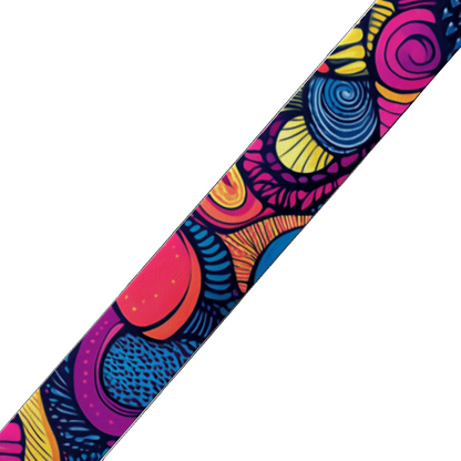 Collier large pour chien en BioThane® imprimé – Collection abstrait – 38mm