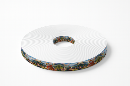 BioThane imprimé – Shiba Inu en Montagne