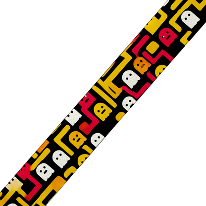 Collier bicolore large pour chien en BioThane® imprimé – Collection pop art– 38/25 mm